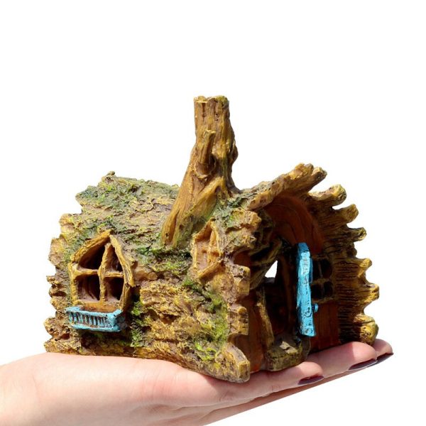 Aquarium Landscape Creative Wooden House Decoration - Image 5